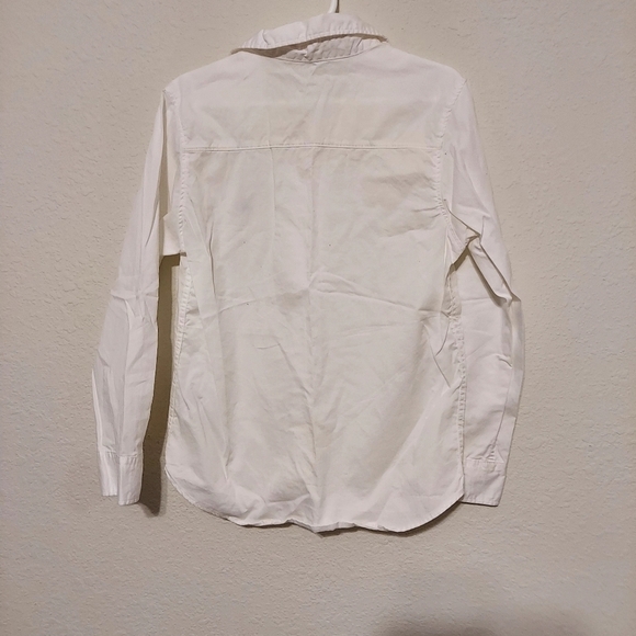 H&M Boys White Casual Cotton Button Down Shirt  Size 6-7 - Picture 3 of 5